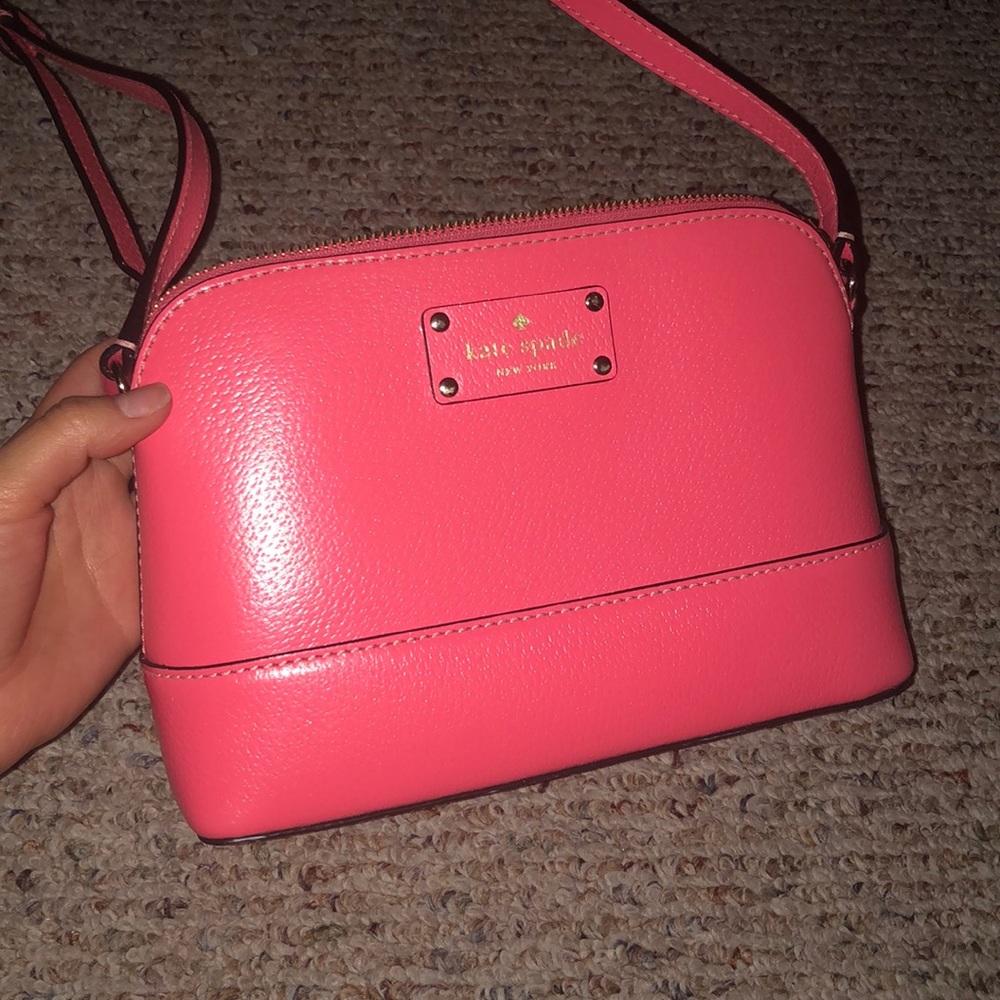 Pink Kate Spade crossbody purse